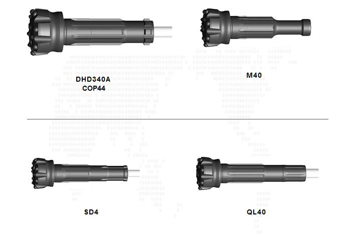 DTH hammer bits 4inch series