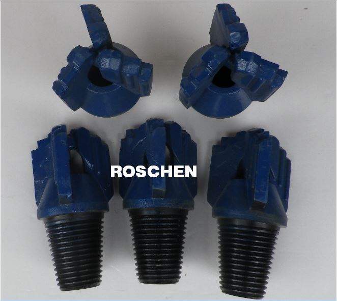 Chevron and Step type drag bits 