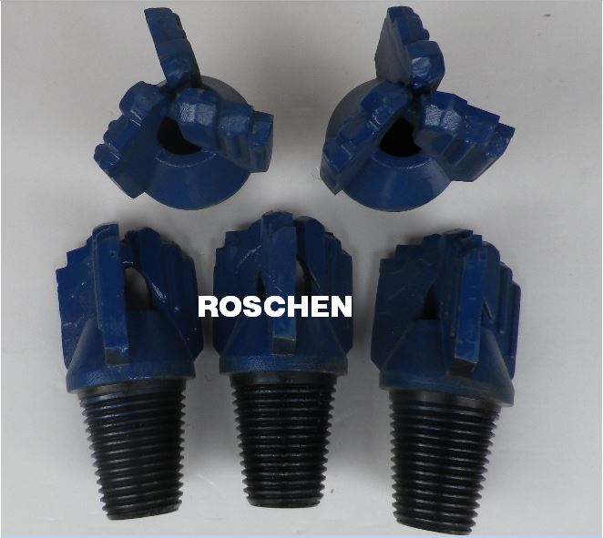 Chevron and Step type drag bits 