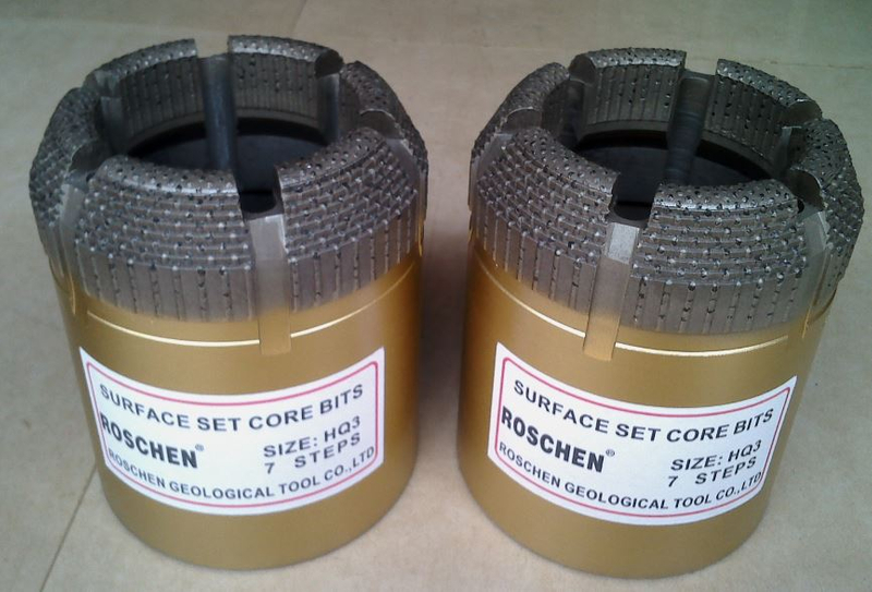 Surface set diamond core bits T2 86 , T2 101 , NQ ,
