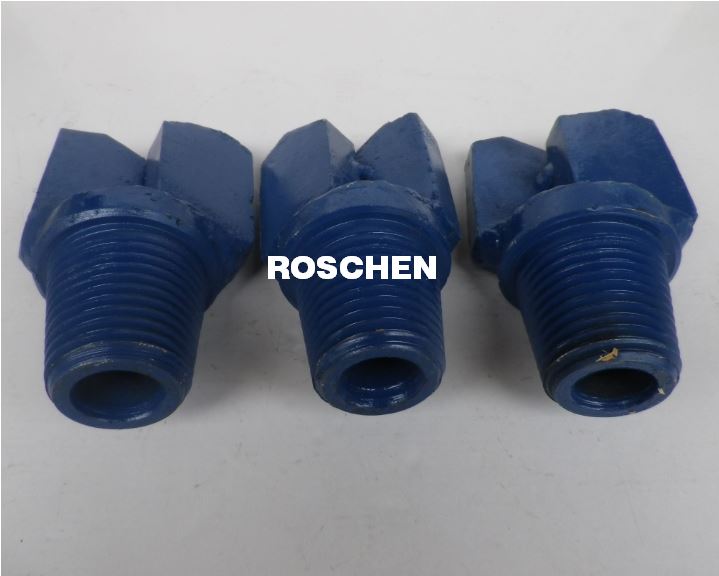 Chevron type step type drag bits